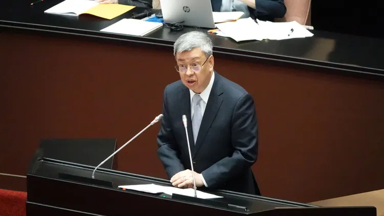 陳建仁說明施政三大主軸，並細數政績。莊宗達攝