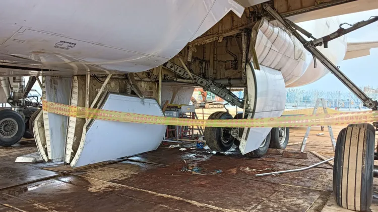 工安意外現場。勞動局提供