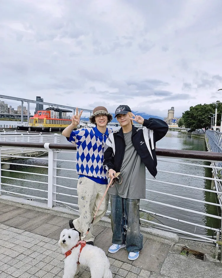 TEN（左）去年12月來台找揚揚，希望下次再遊台。翻攝TEN IG