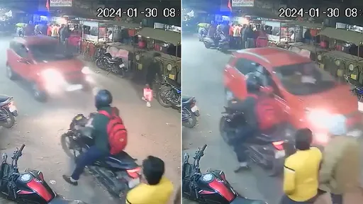 驚悚片｜青年散步心臟病發倒地　汽車正好經過瞬間把他輾死