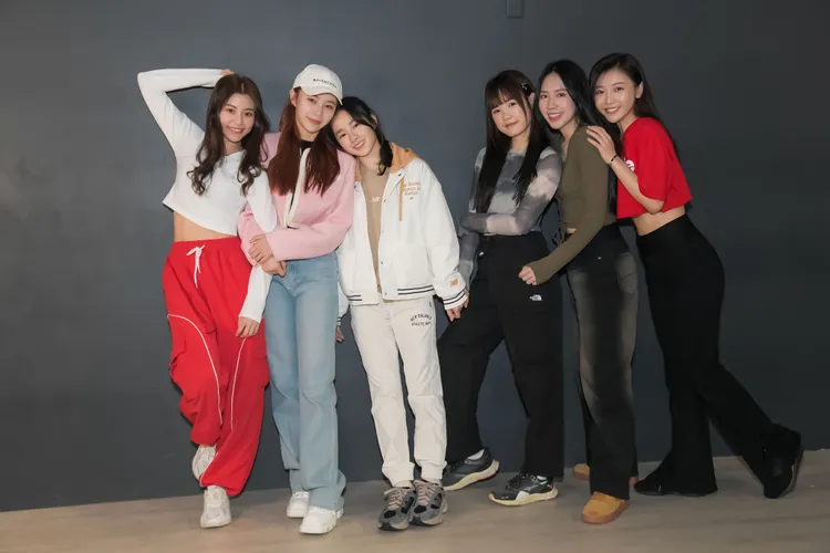 紅隊成員務禮美奈（左起）、莊錠欣、盧以恩、吳心緹、宋婉卉、林芷芸等有信心逆轉勝。好看娛樂提供