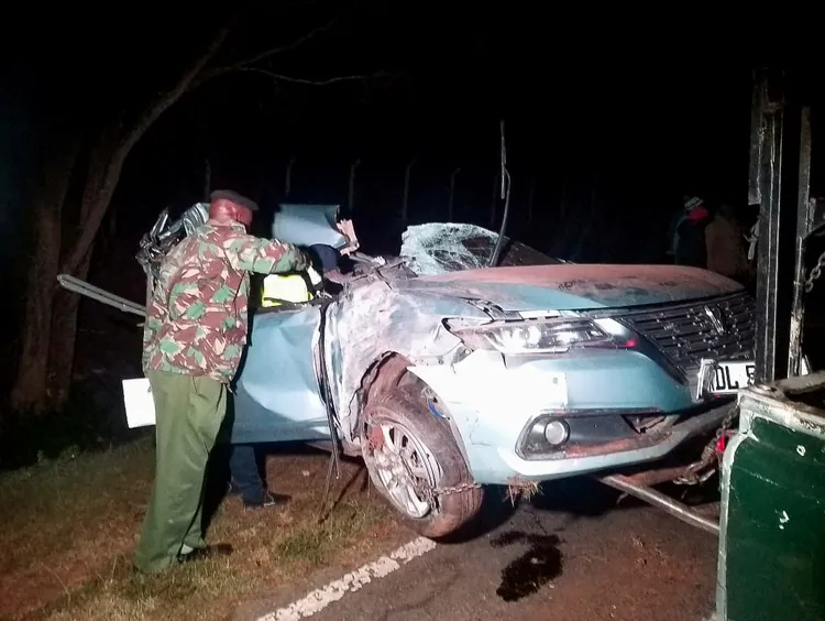 基普圖姆11日駕駛的Toyota Premio。路透社