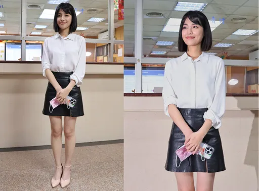 徐千晴穿皮裙露辣腿陪高虹安出庭! 判賠鄭運鵬15萬回應了