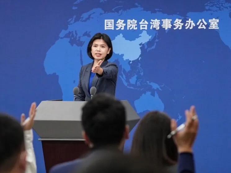 國台辦發言人朱鳳蓮資料照片。新華社