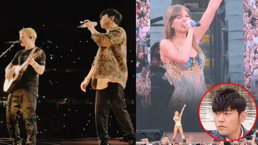 雙J秀國際人脈!周杰倫澳洲觀摩泰勒絲 林俊傑助陣紅髮艾德飆唱中文