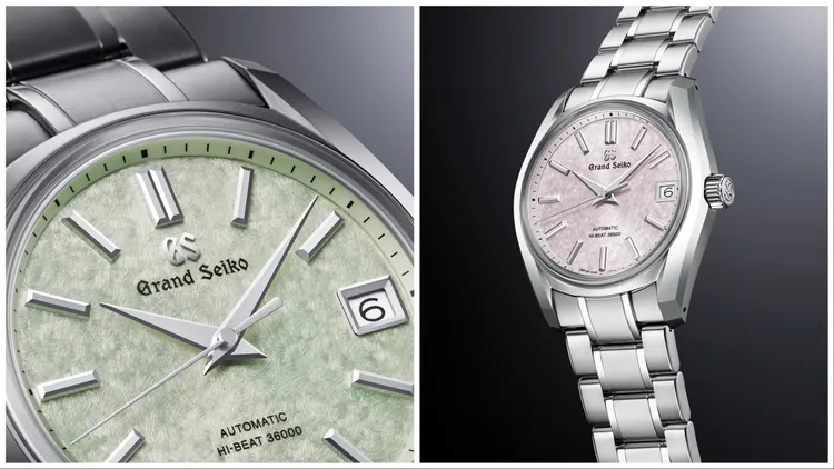 粉色面盤與淺綠面盤分別以24節氣中的「春分」、「清明」為主題。品牌提供