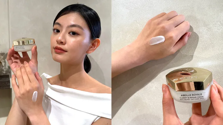 嬌蘭皇家蜂王乳淨亮修護蜜霜，50ml／6600元、補充瓶50ml／5610元。張家玲攝