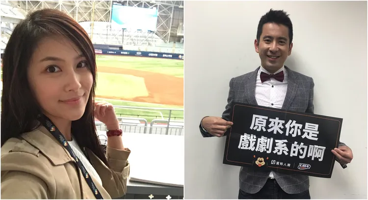 前體育主播卓君澤（左）與陳宏宜（右）也對籃協發表看法。翻攝自卓君澤、陳宏宜臉書