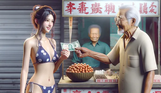 檳榔西施驚呆!阿伯買「菁仔」這樣付錢 下秒她胸部就失守了