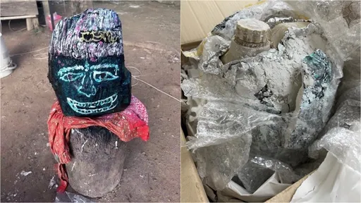 「巫毒娃娃」石膏像藏大麻！國際包裹企圖闖關　金髮女這下慘了