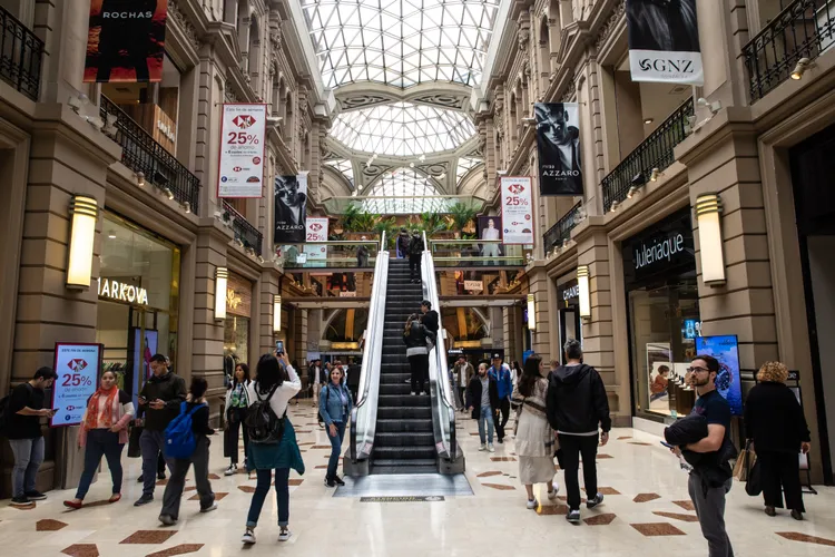 布宜諾斯艾利斯一間商場。新華社