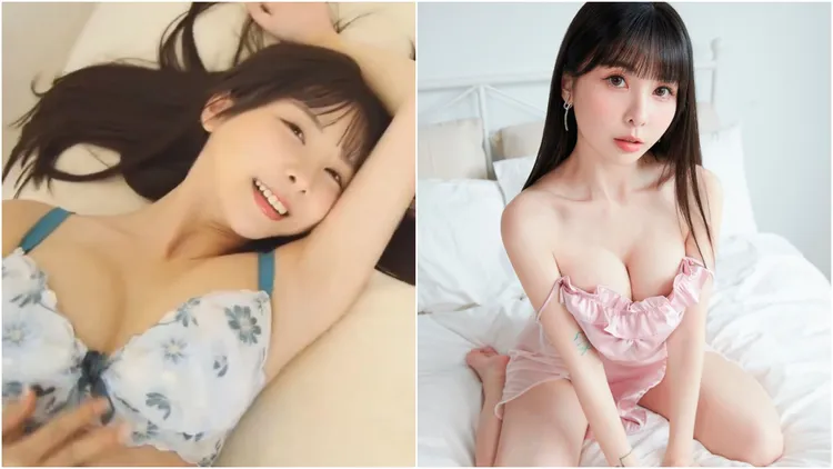 台灣女優Tiny靠童顏巨乳魅惑，成功進軍日本成人片界，片商標榜她是來自台灣的天使。左圖翻攝自推特、右圖JKF提供