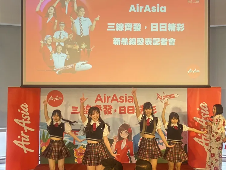 亞洲航空AirAsia看好台灣到日本的旅遊市場。陳揚盛攝