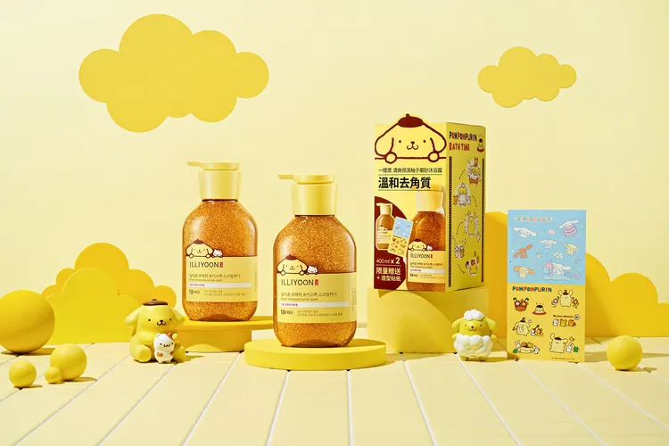 一理潤x三麗鷗清爽保濕柚子磨砂沐浴露（2入組），400ml*2／899元。品牌提供