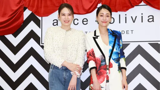 Melody當優雅名媛挺alice + olivia 謝欣穎套印花裝甜曝王柏傑「會喜歡」