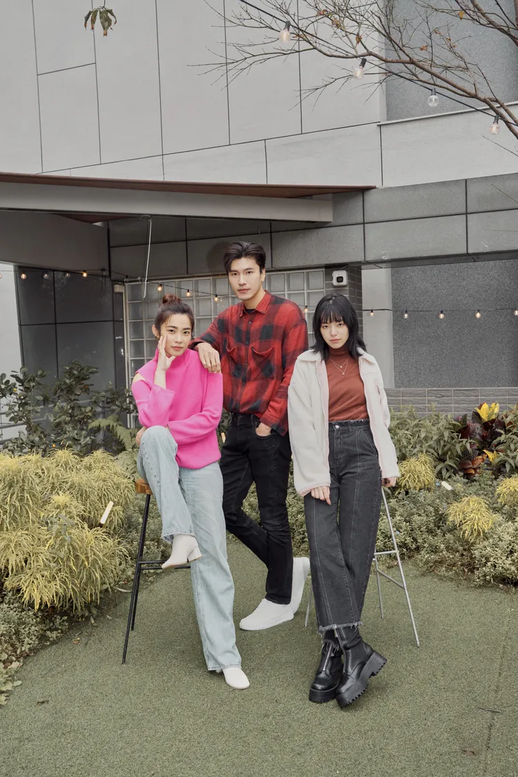 林思宇(左起)，劉泯廷、陸夏。Asa’s agency提供