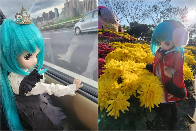 也有網友喜歡曬娃分享照片，網友寫道：「很讚啊！但我沒辦法一次帶那麼多出門，前陣子也帶她去賞花」。翻攝《路上觀察學院》社團