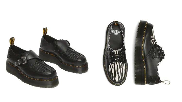 Creeper Ramsey Quad Monk Black（左）、Creeper Ramsey Quad 3i Black&Zebra（右），各8880元。品牌提供