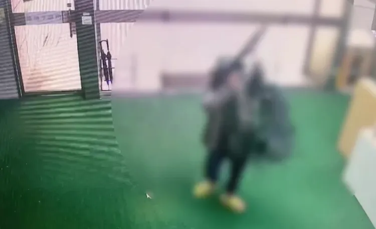 張男進到數發部後開槍。翻攝畫面