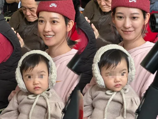 孟耿如帶愛女力挺乾媽周丹薇展覽 黃玉米首露面被閃光燈嚇哭