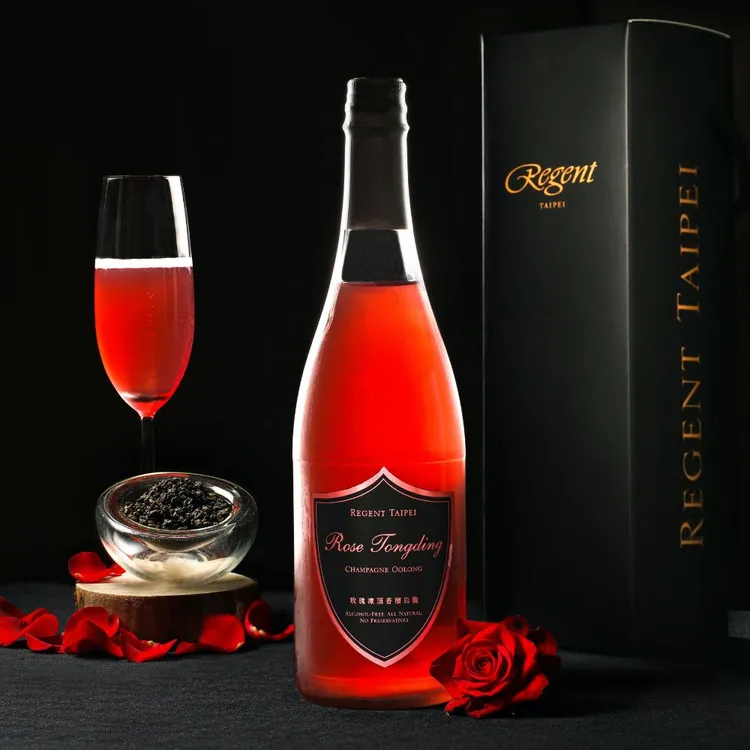 晶華酒店「玫瑰凍頂烏龍香檳茶」。業者提供