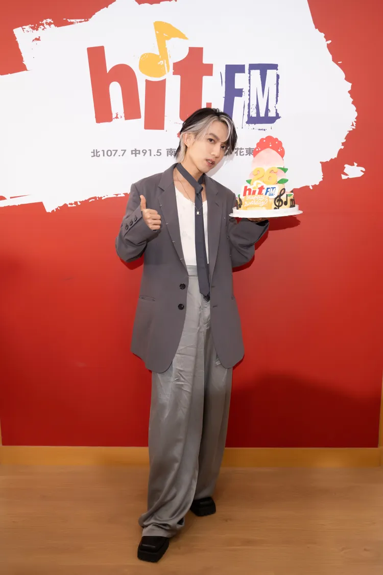 林宥嘉為電台台慶慶生。Hit Fm聯播網提供