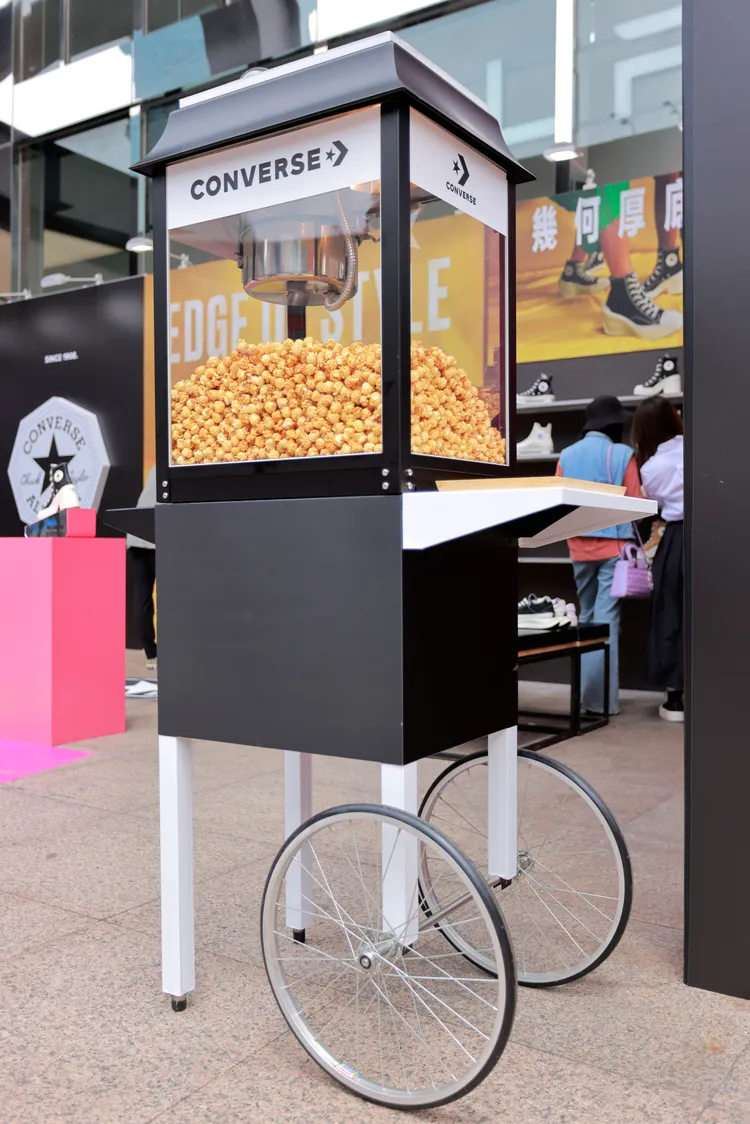 品牌專屬爆米花。品牌提供