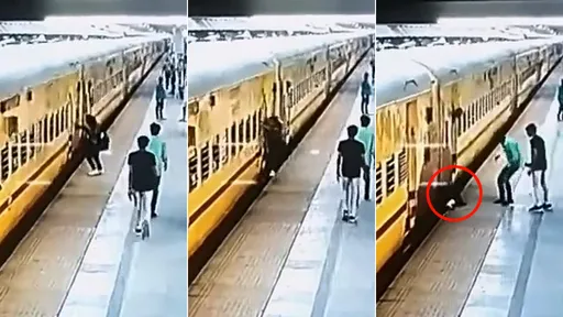 驚悚片｜眾人跳上行駛火車「9生1死」　她踩空摔落月台被輾斃