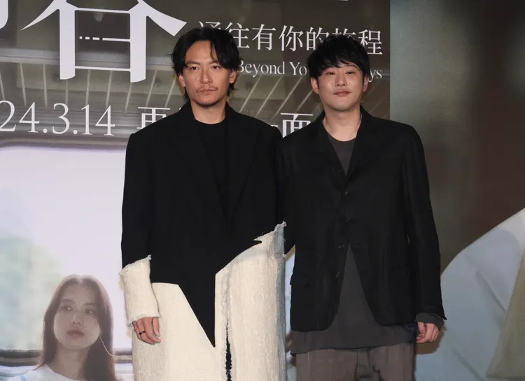 監製張震（左）和日本導演藤井道人同台。彭欣偉攝