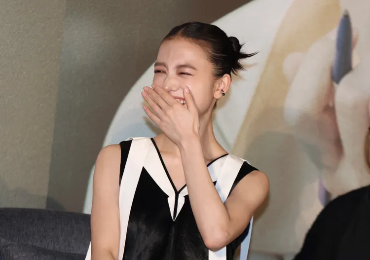 清原果耶被問異國戀很害羞。彭欣偉攝