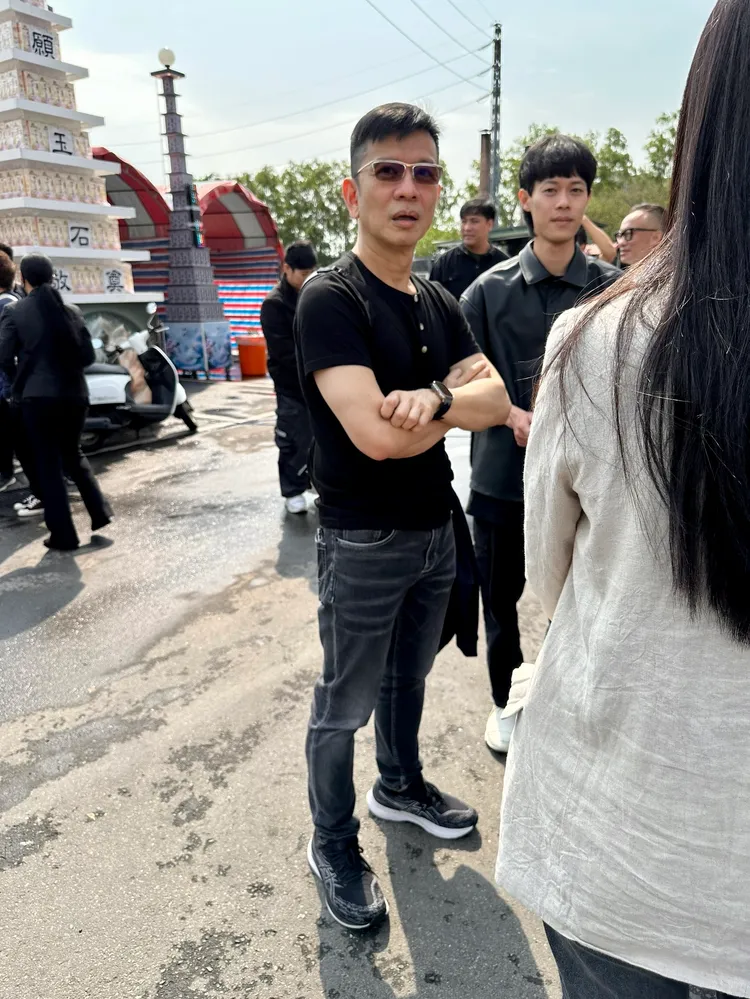 陳子鴻出席音樂人何厚華告別式。特勤中心攝