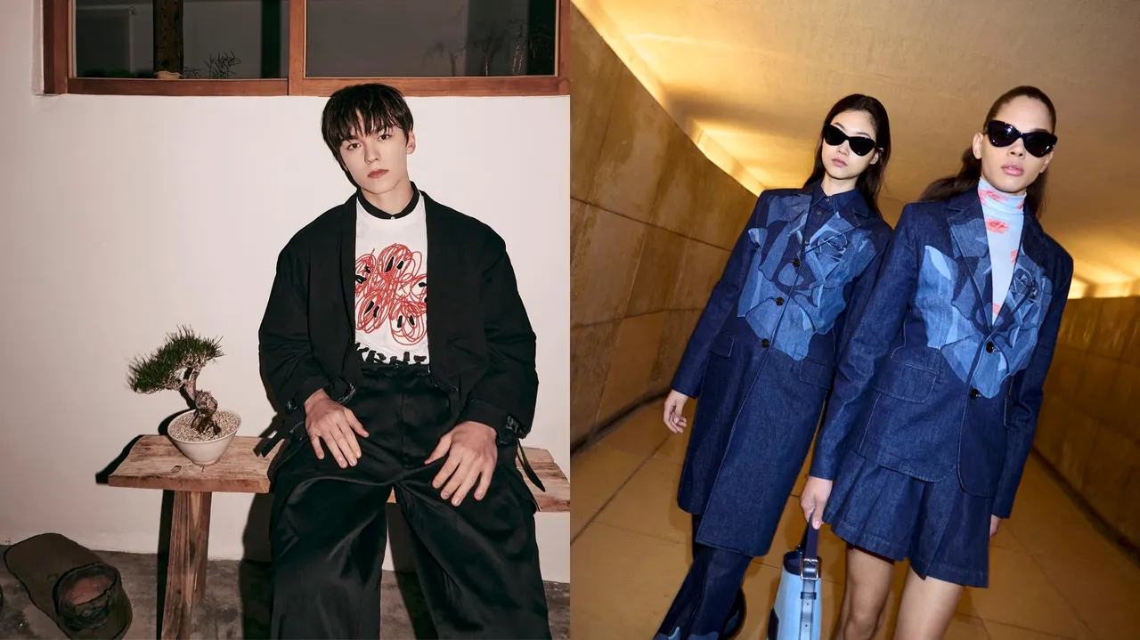 Vernon（左）換上KENZO春季新品。品牌提供
