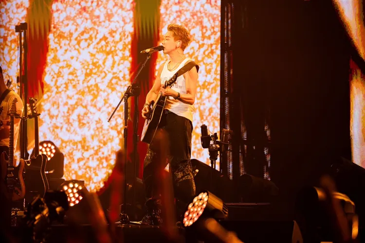 陶喆廈門開唱秀肌肉。偉大文化提供