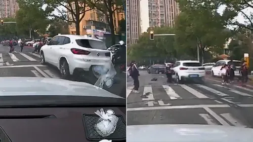 驚悚片｜BMW女駕駛飆撞斑馬線學生　闖紅燈稱「被他們腦控」