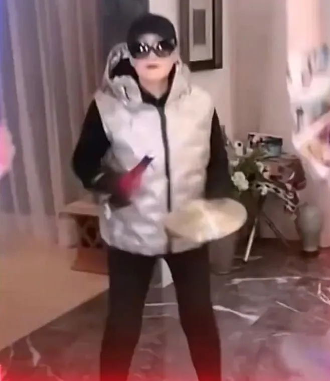 名場面7：張蘭打碟。翻攝張蘭抖音