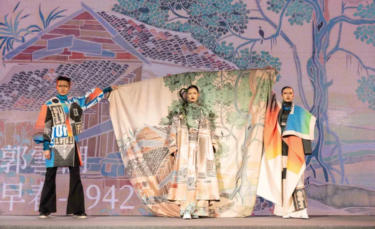 郭雪湖《早春》對應之服裝。品牌提供