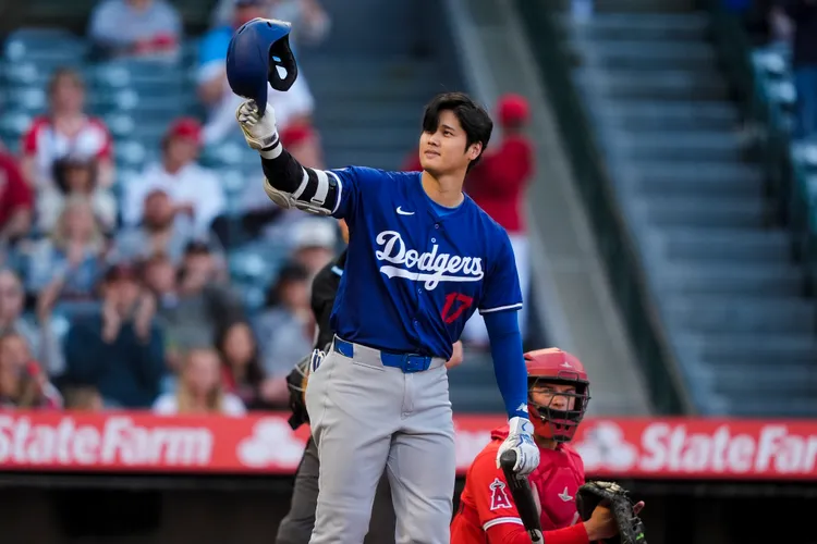 大谷翔平回天使主場受到歡呼。  美聯社