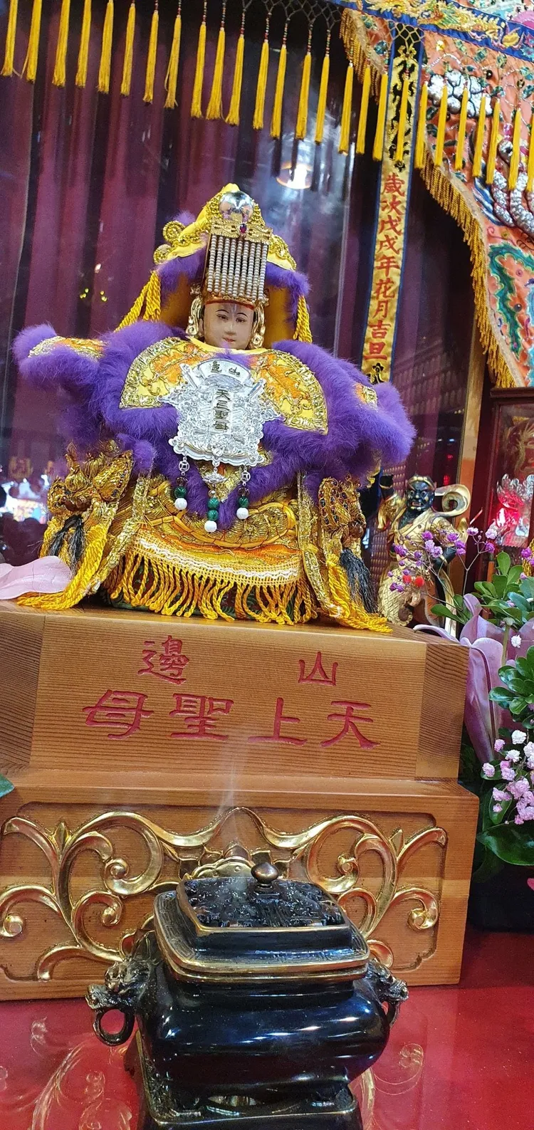 山邊媽祖過去的造型之一。翻攝「山邊媽祖粉絲團」