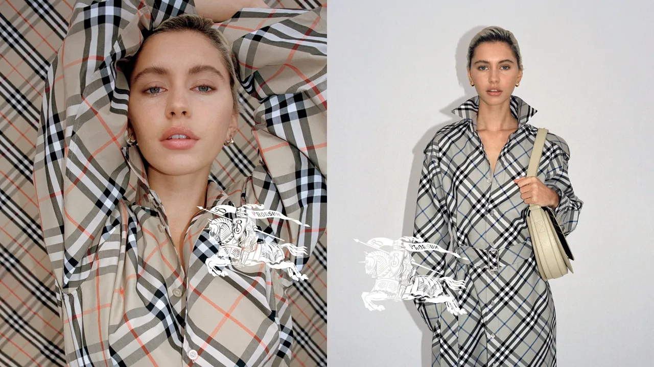 艾麗絲洛替Burberry「經典之作」拍攝形象片。品牌提供