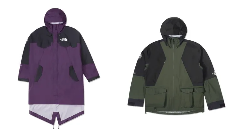 SOUKUU聯名系列Parka外套（左）2萬8800元、徒步衝鋒衣（右）1萬9800元。品牌提供