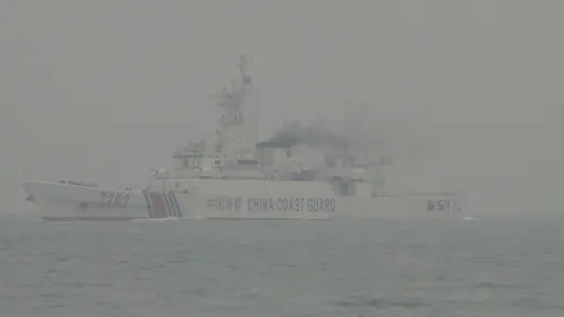 中國海警4船今晨再入我海域 海巡署驅離影片曝光