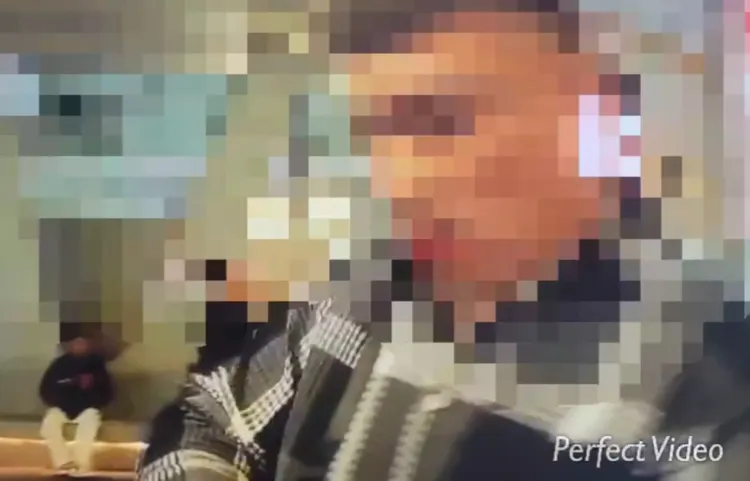 該名攤商不配合警方執法。翻攝畫面