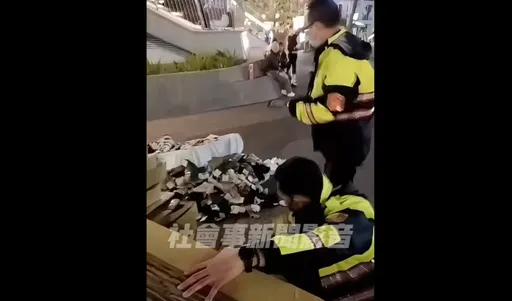 中山站違規攤商3度遭檢舉 警強力執法卻遭攤商嗆聲要告