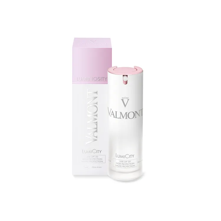 VALMONT煥白造光防曬乳SPF50/PA+++，30ml／6000元。品牌提供