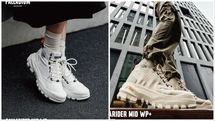 PALLARIDER MID WP+ 推出潮流白、沙漠色等配色，各4280元。品牌提供