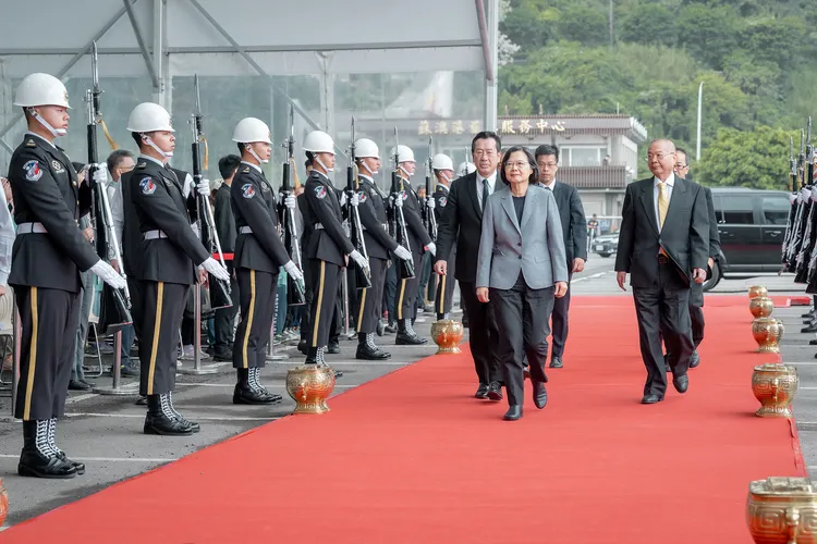 蔡英文今赴宜蘭主持交艦典禮。府提供