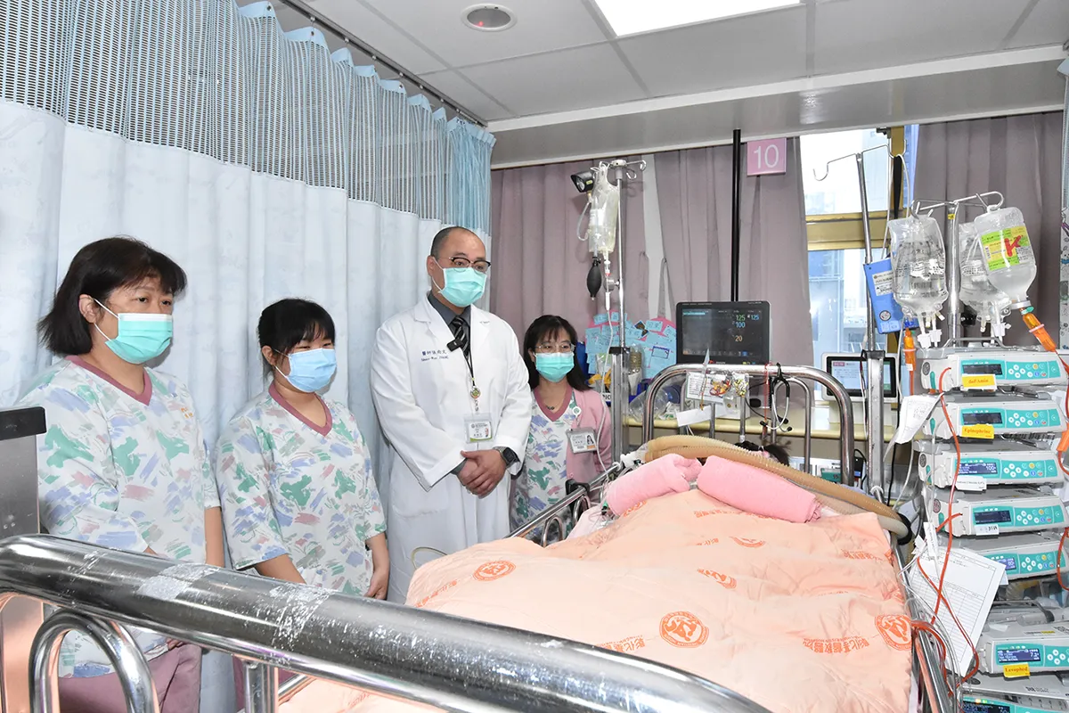 妹妹腦部經檢查已「完全受損」,院方已做最壞打算,但會給予最好的照顧。彰化基督教醫院提供