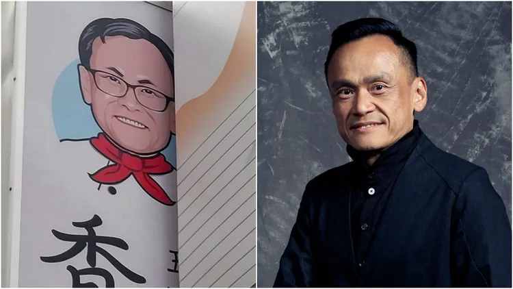 陳以文(右)在《周處》展現影帝級演技。右圖翻攝自陳以文臉書