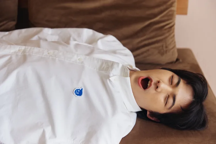 德德打哈欠的模樣也很萌。品牌提供