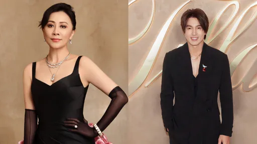 劉嘉玲穿台灣禮服露美背 言承旭「肌情」賞Tiffany時尚鳥